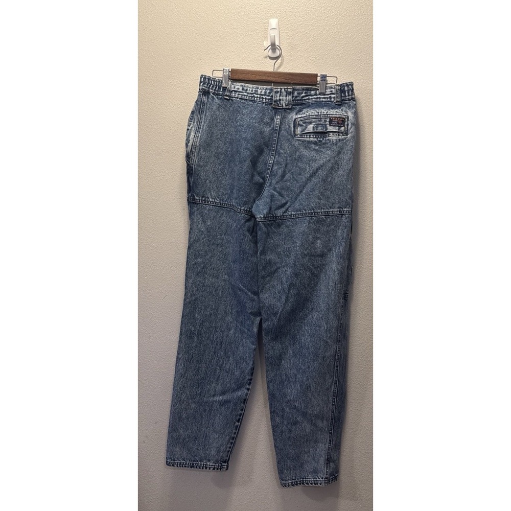 Vintage Bugle Boy Mountain Patrol Acid Wash Cargo Jeans‎ Men's Size 32Lx31 - Picture 3 of 6